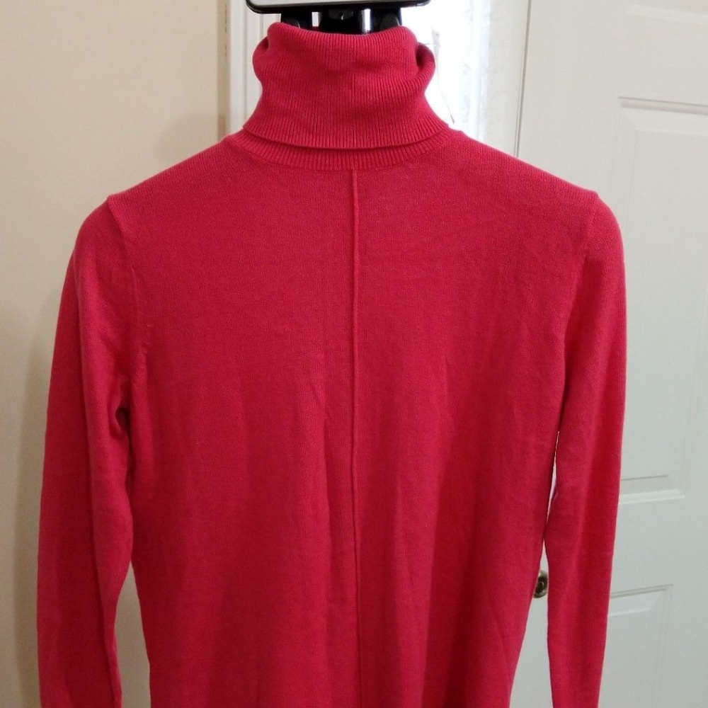 LOFT Pink Acrylic Blend Turtleneck, NWT, Small
